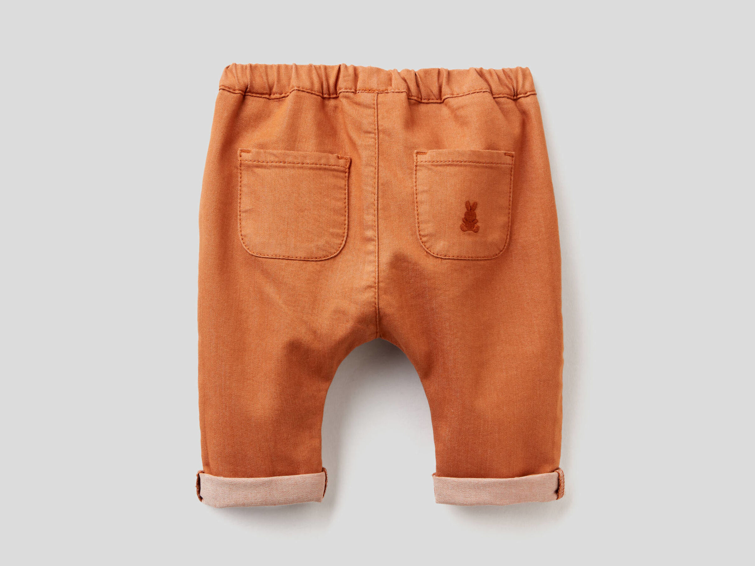 Trousers in stretch cotton blend New Born (0-18 months) image number 2